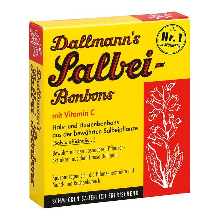 Dallmanns Salbeibonbons mit Vitamin C, 20 St