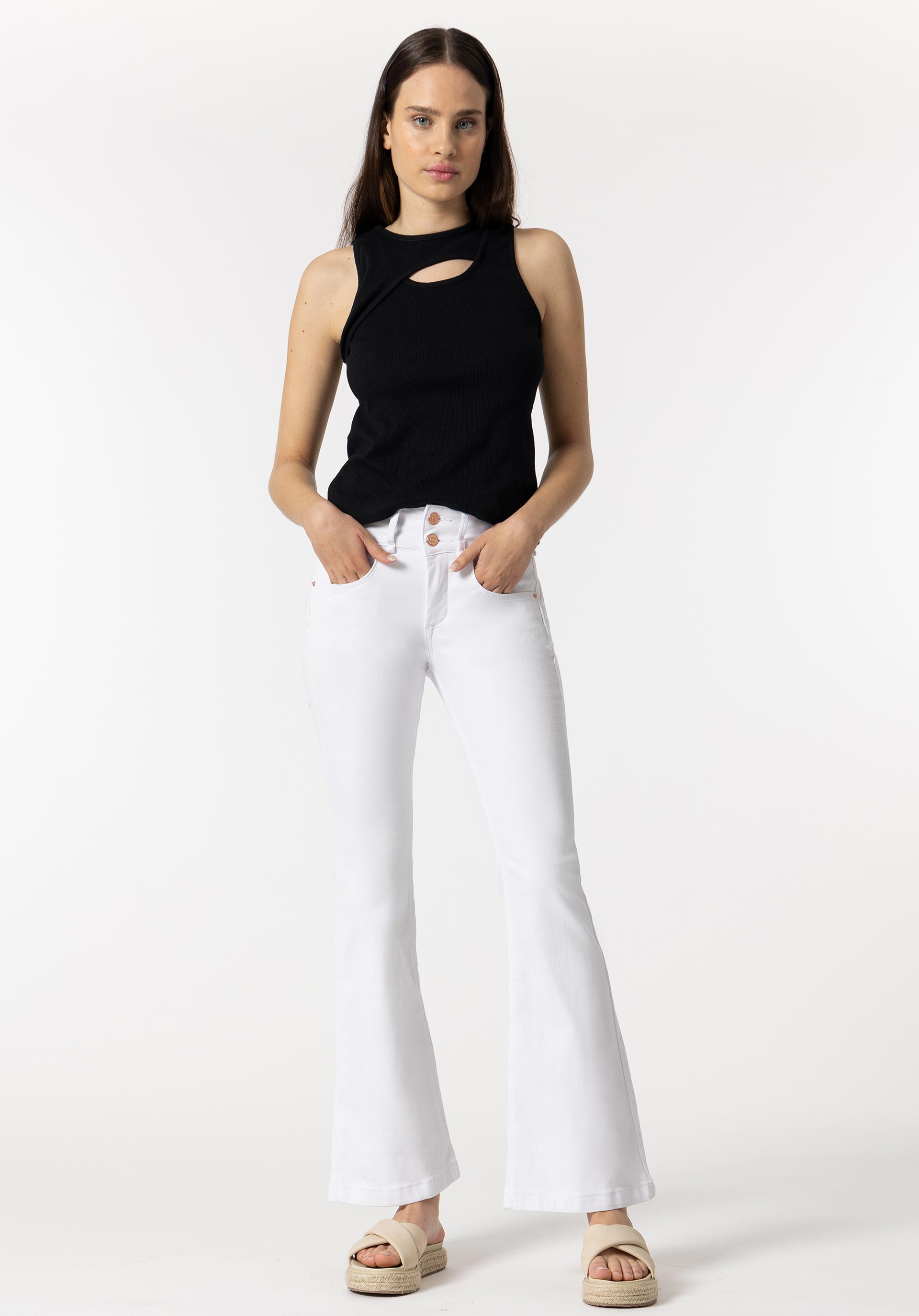 Jeans Double-up Bootcut Cintura Alta