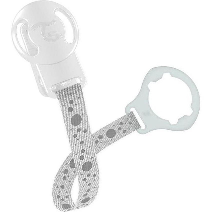 Attache sucette - Blanc - Ecru