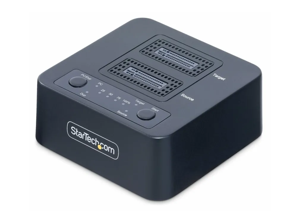 StarTech.com 1:1 Standalone M.2 NVMe Drive Duplicator and Dock - Solid state/harddisk-duplikator - 2 bays (PCIe (NVMe)) - TAA-kompatibel