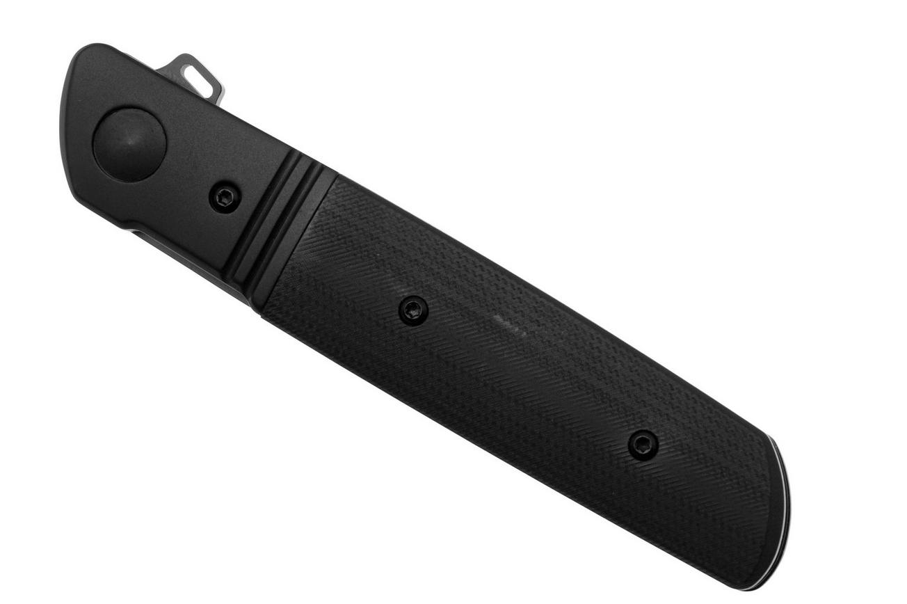 CRKT Bamboozled Tanto Black 5720K Black Oxide D2, Black G10, zakmes, Kenny Onion design