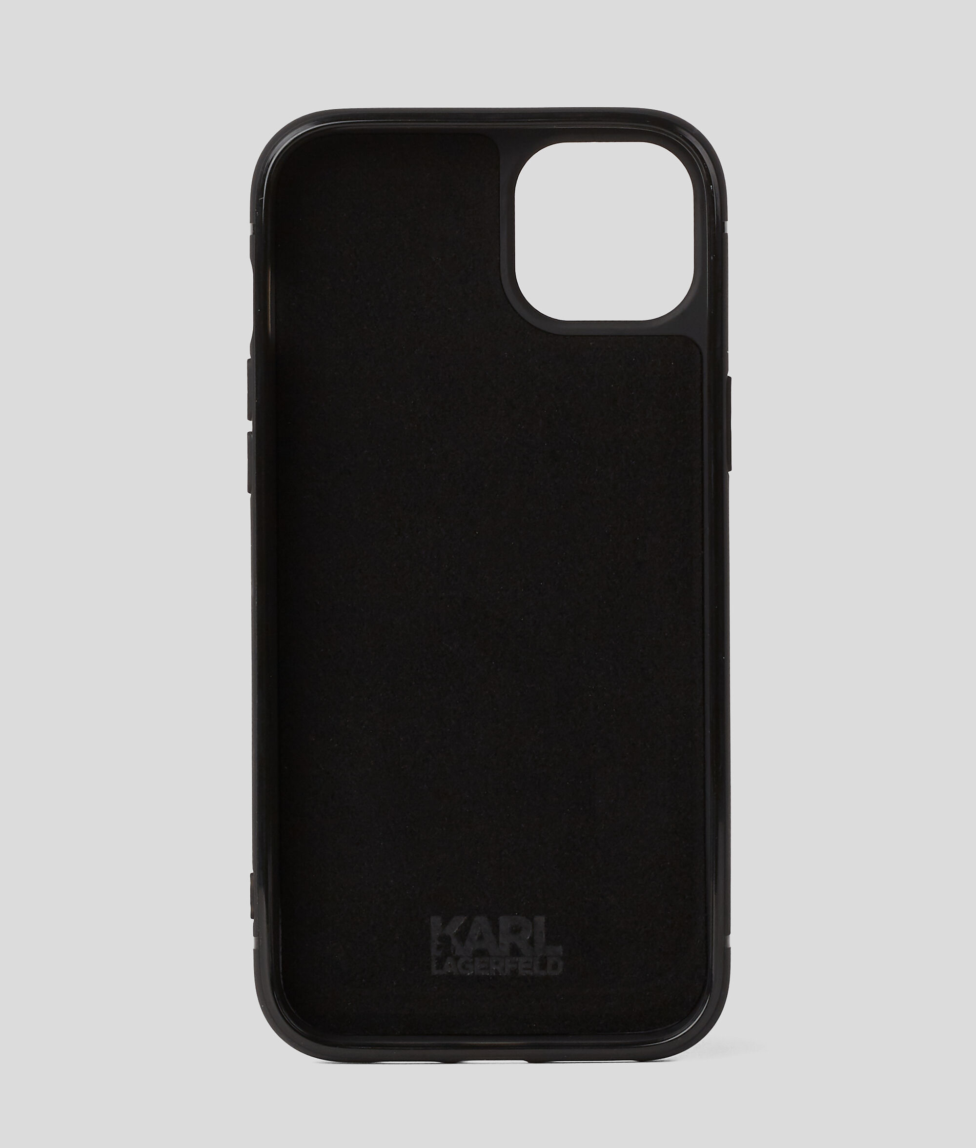 Étui de protection pour iPhone 13 Pro Max avec fente pour cartes Karl Signature