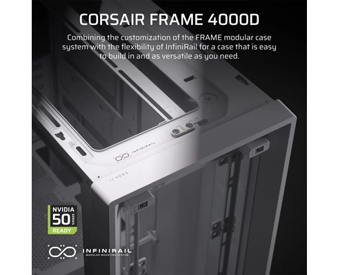 Corsair FRAME 4000D Mid-Tower, White