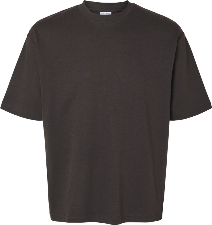 Selected Homme SLHLOOSEOSCAR SS O-NECK TEE NOOS Chocolate torte
