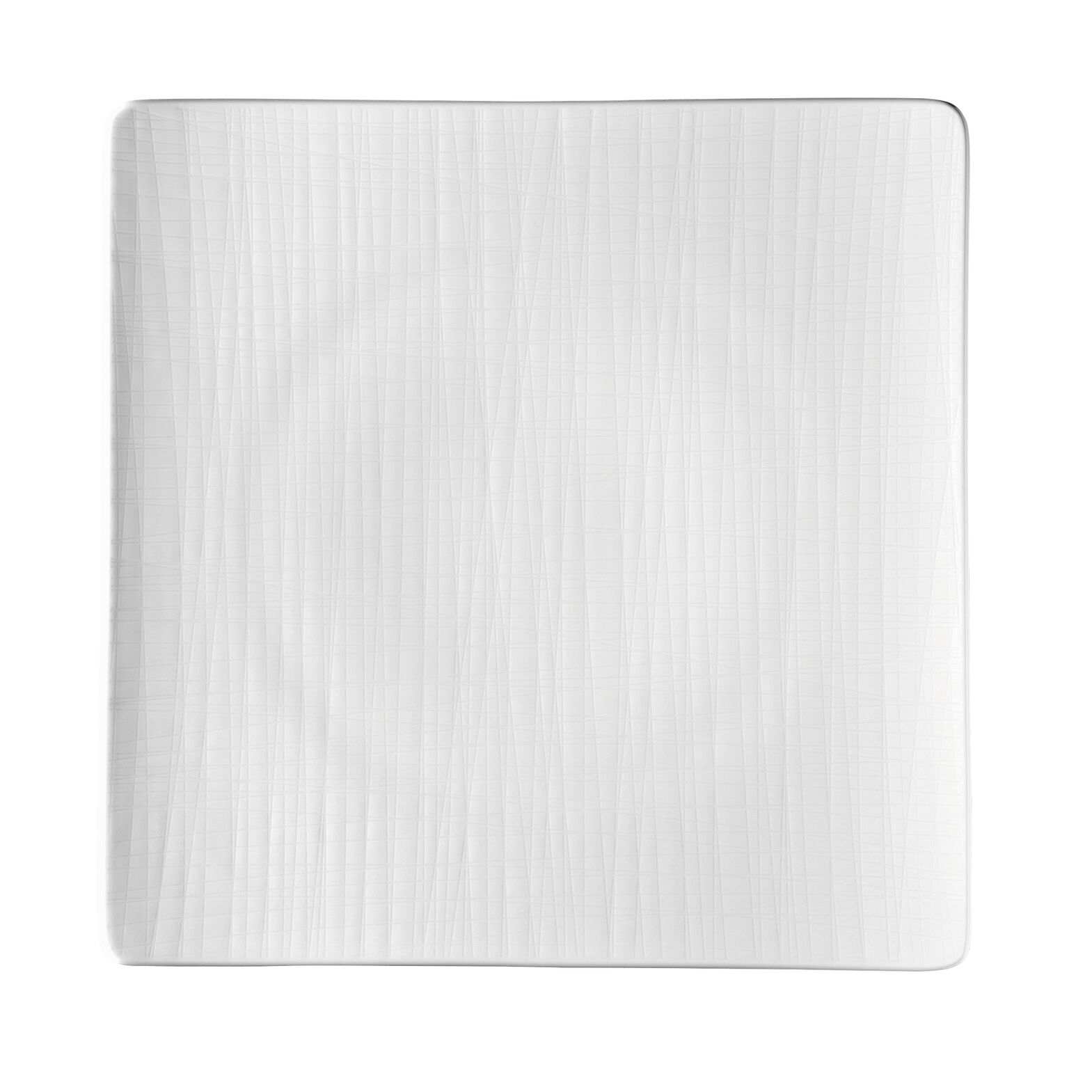 Mesh Weiss Teller 31 cm quadr. flach