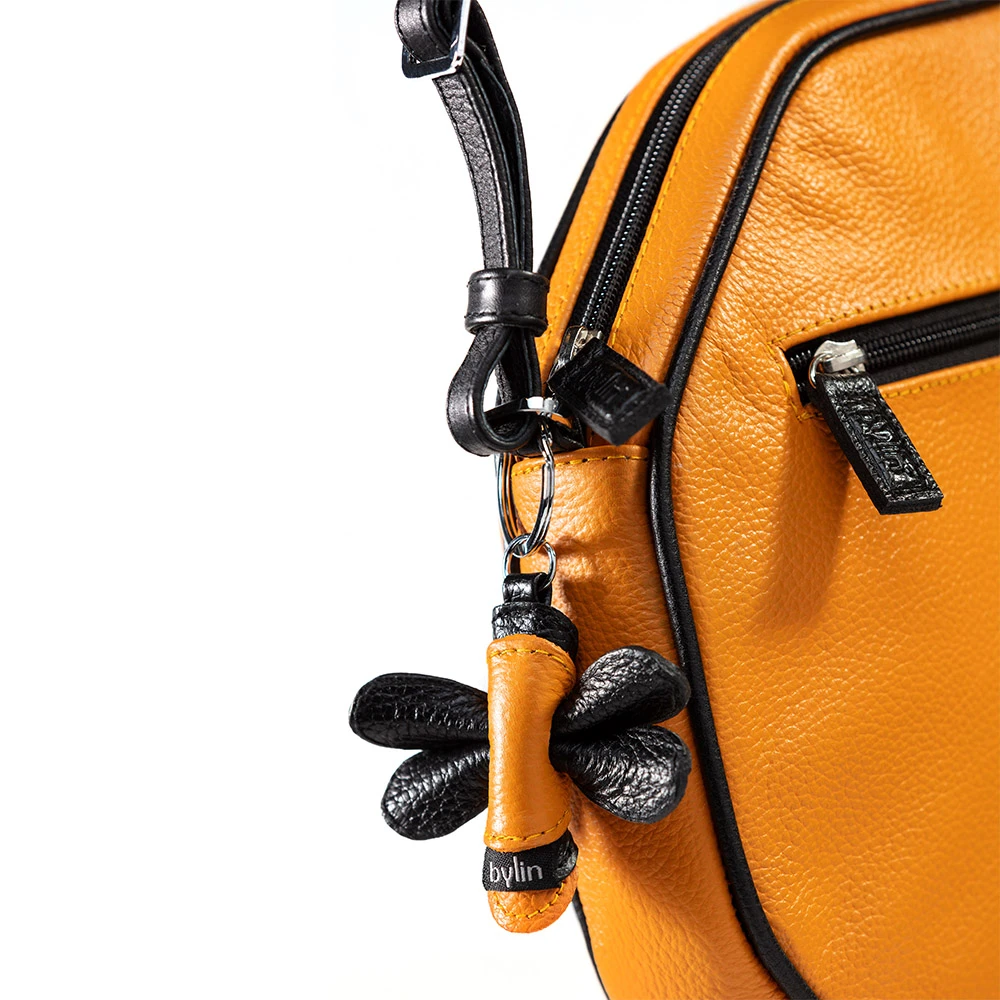 Honey Bee Structure Leather Red / Black Edge