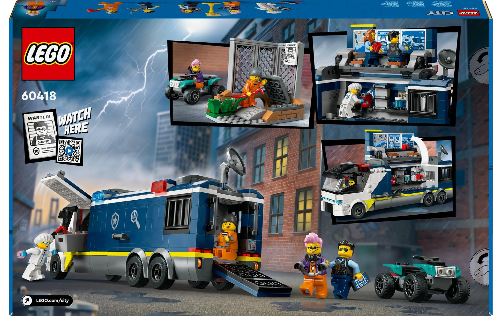 LEGO® Spielbausteine »Polizeitruck mit Labor 60418«