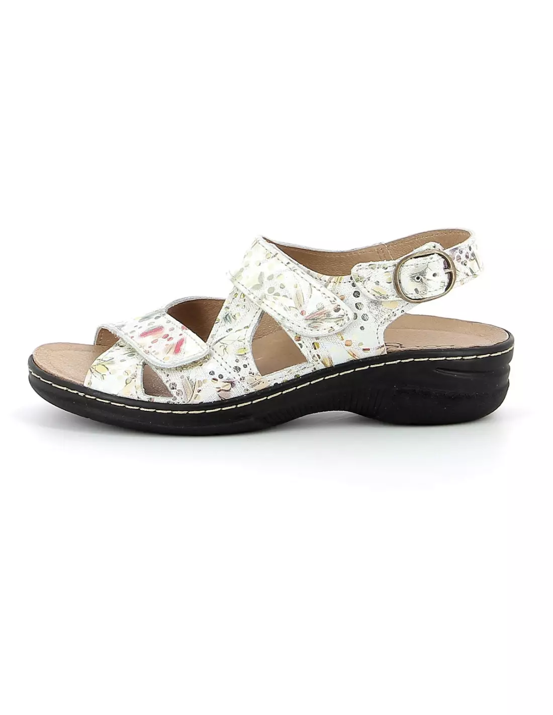 LONGO LONBOUMA 1072514 WEISS MULTI - Sandales & nu-pieds Blancmulti