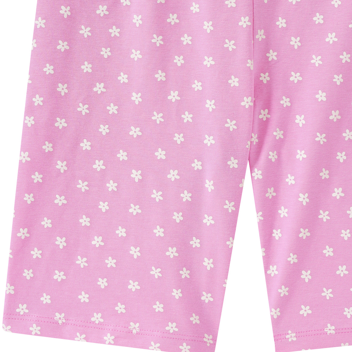 Yigga Mädchen Radler mit Allover-Print rosa / weiss