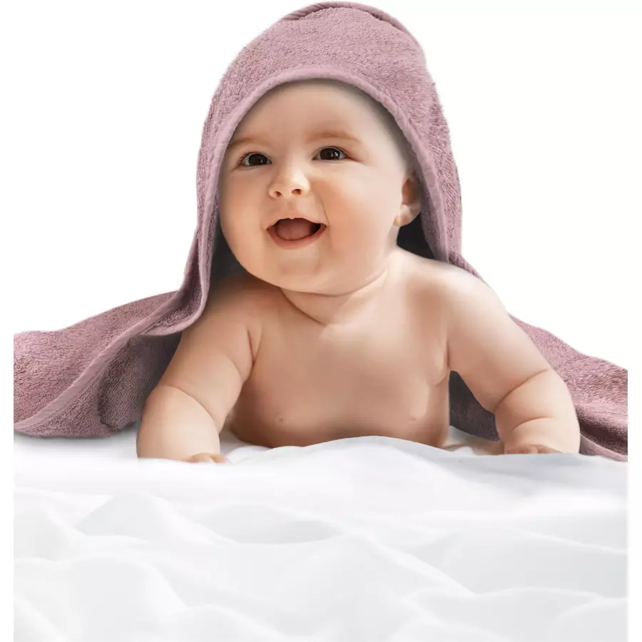 normani 2x Baby Wickeltücher aus Bio-Baumwolle RosaHellgrau