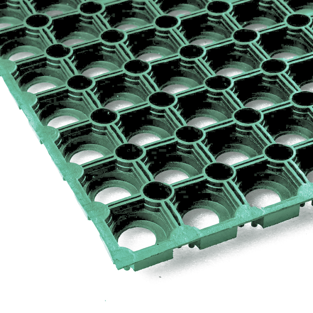 Ringmat 100 x 150 cm Groen
