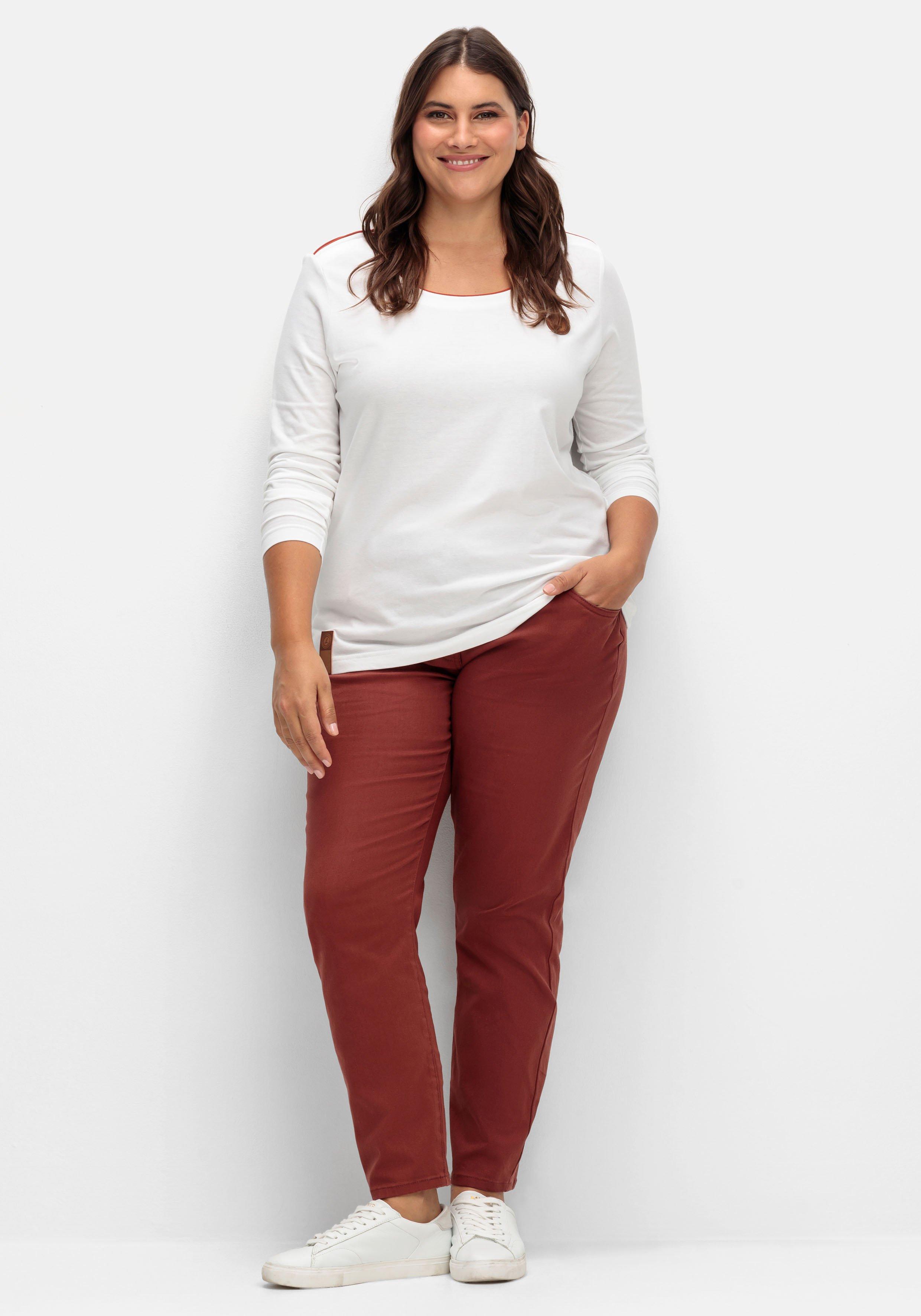 Schmale Jeans aus Baumwollstretch
