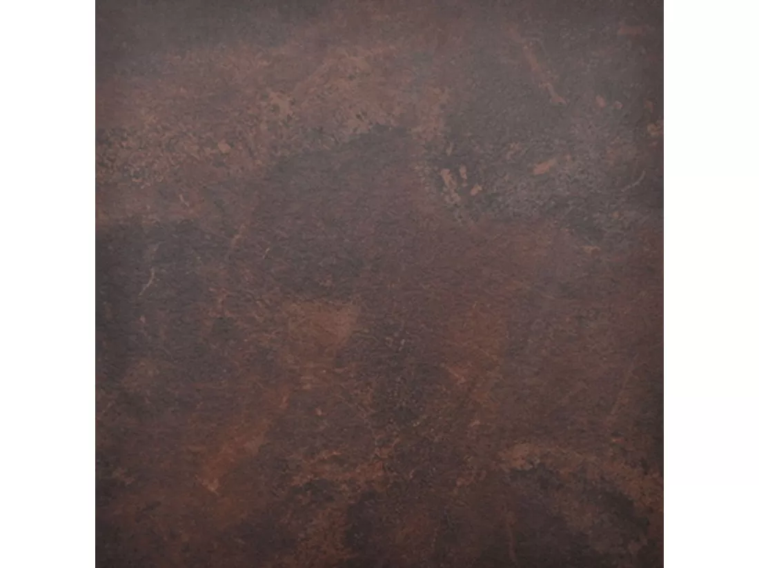 Mange-debout 60 x 60 cm - modèle Round rouille roc chants laiton