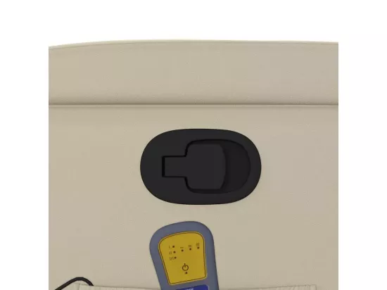 Fauteuil inclinable de massage Crème Similicuir