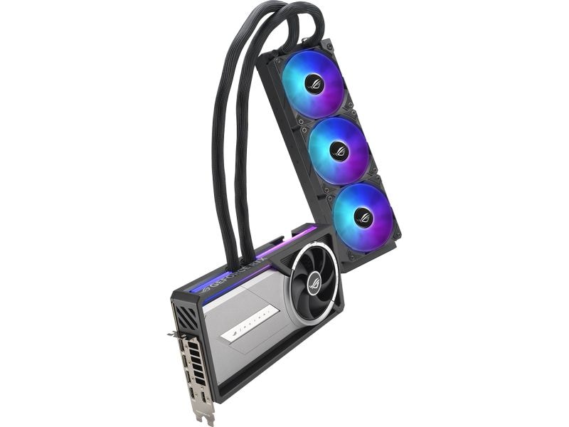 ASUS ROG Grafikkarte ROG Astral LC GeForce RTX 5090 32 GB Gaming Grafikkarte mit All-in-One-Flüssig-CPU-Wasserkühlung