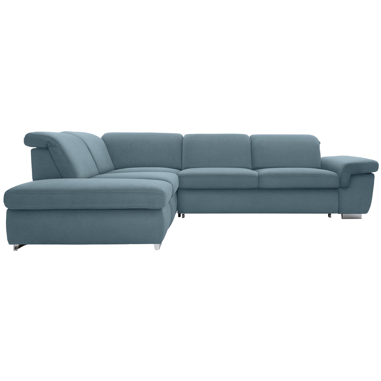 polsterpower Boxspringsofa - Belle ice - Basismodell - Ottomane links