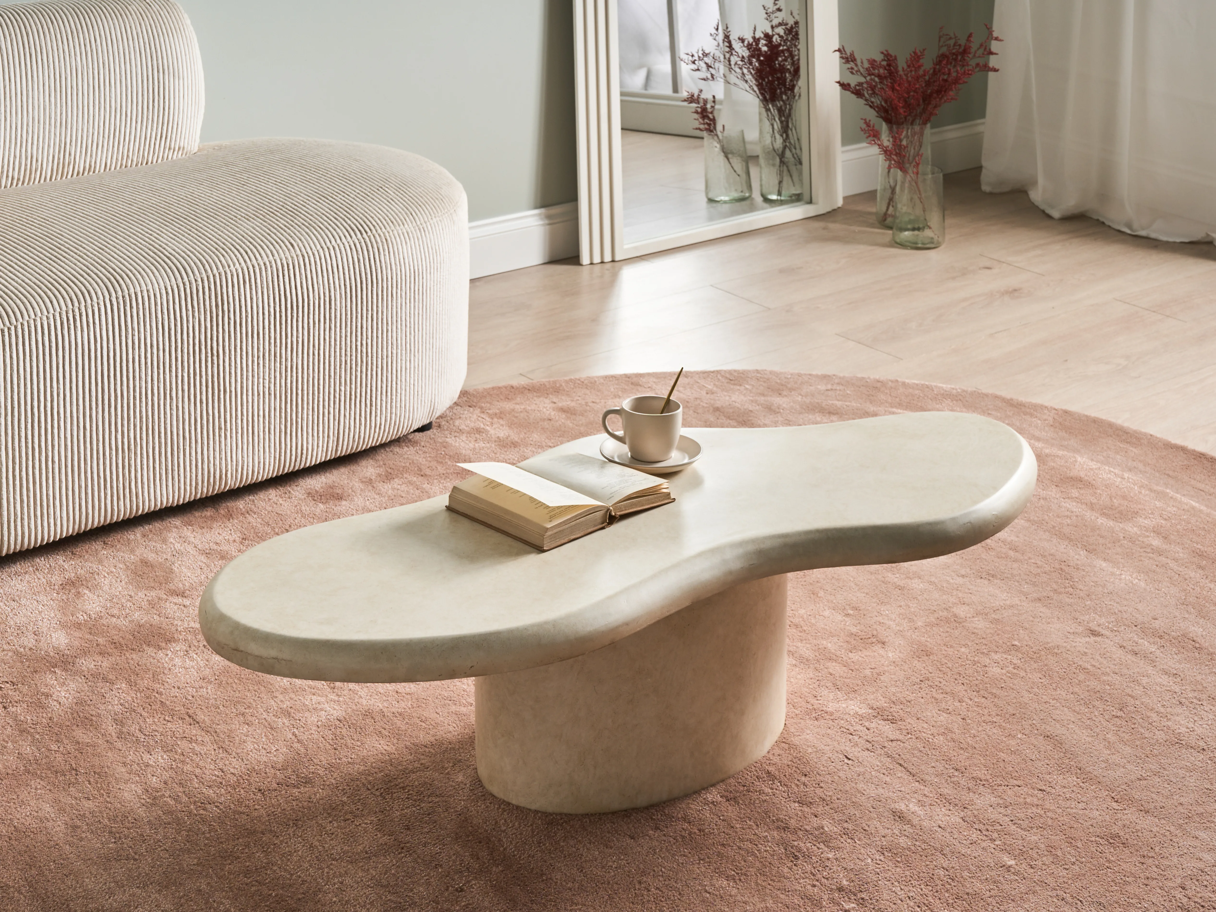Salontafel CONZA 57 cm 120 cm Beige