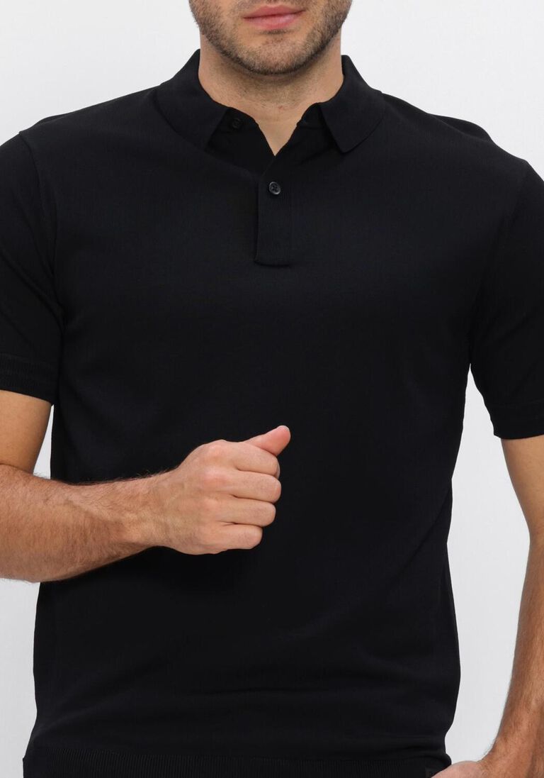 zwarte genti polo polo 2 button ss 1260