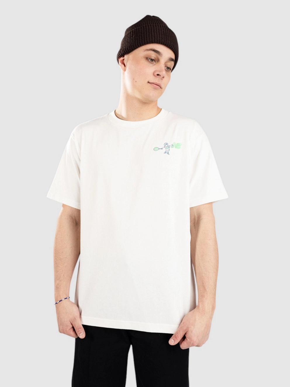 New Balance Athletics Tennis Cartoon T-Shirt sea salt