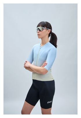 Maillot Manches Courtes Femme Poc Pristine Print Mineral Bleu