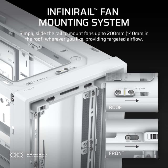 Corsair FRAME 4000D Mid-Tower PC-kabinet (hvid)
