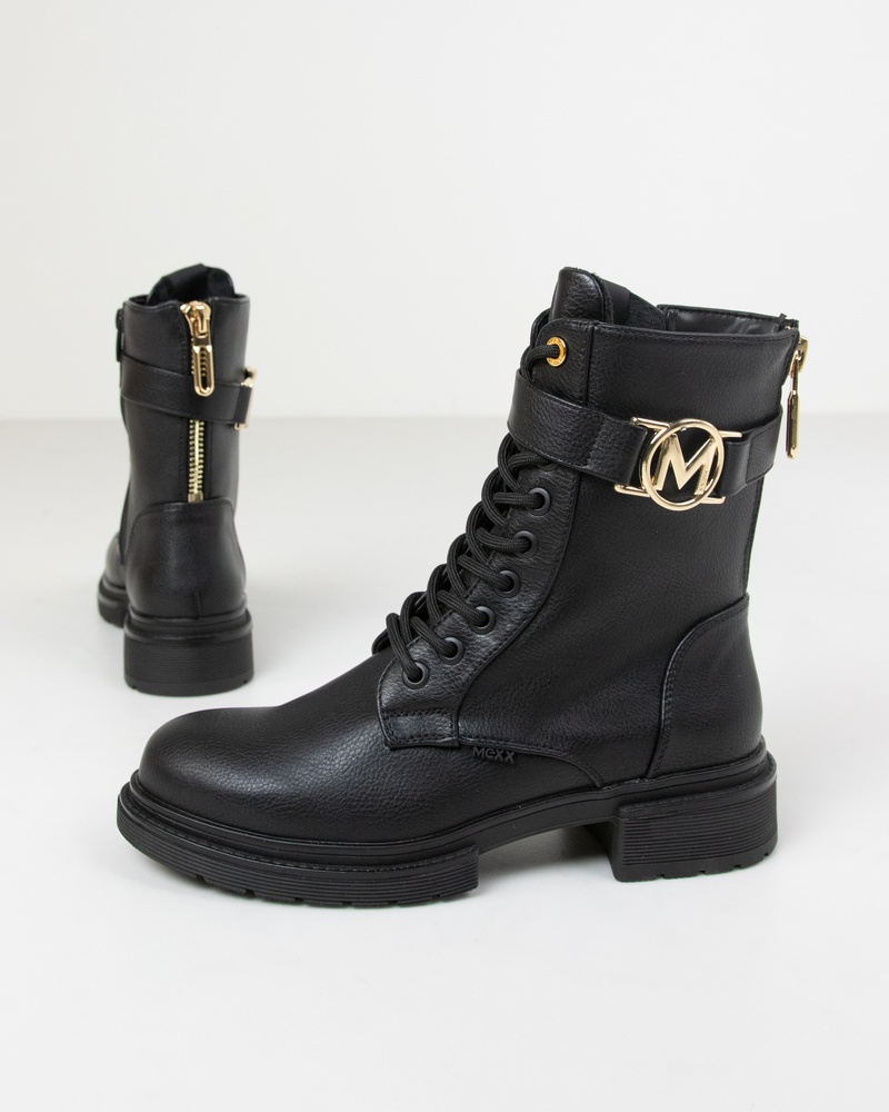 Mexx Kimberly Bikerboots  - zwart