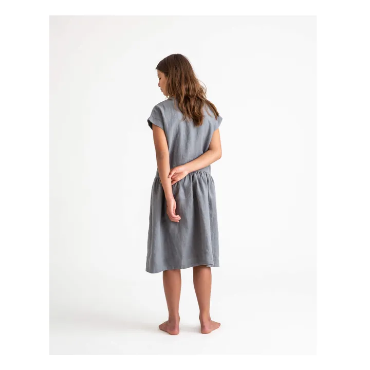 Matona Robe Lin | Bleu gris