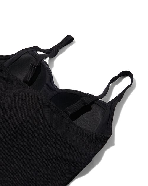 haut de tankini femme control noir
