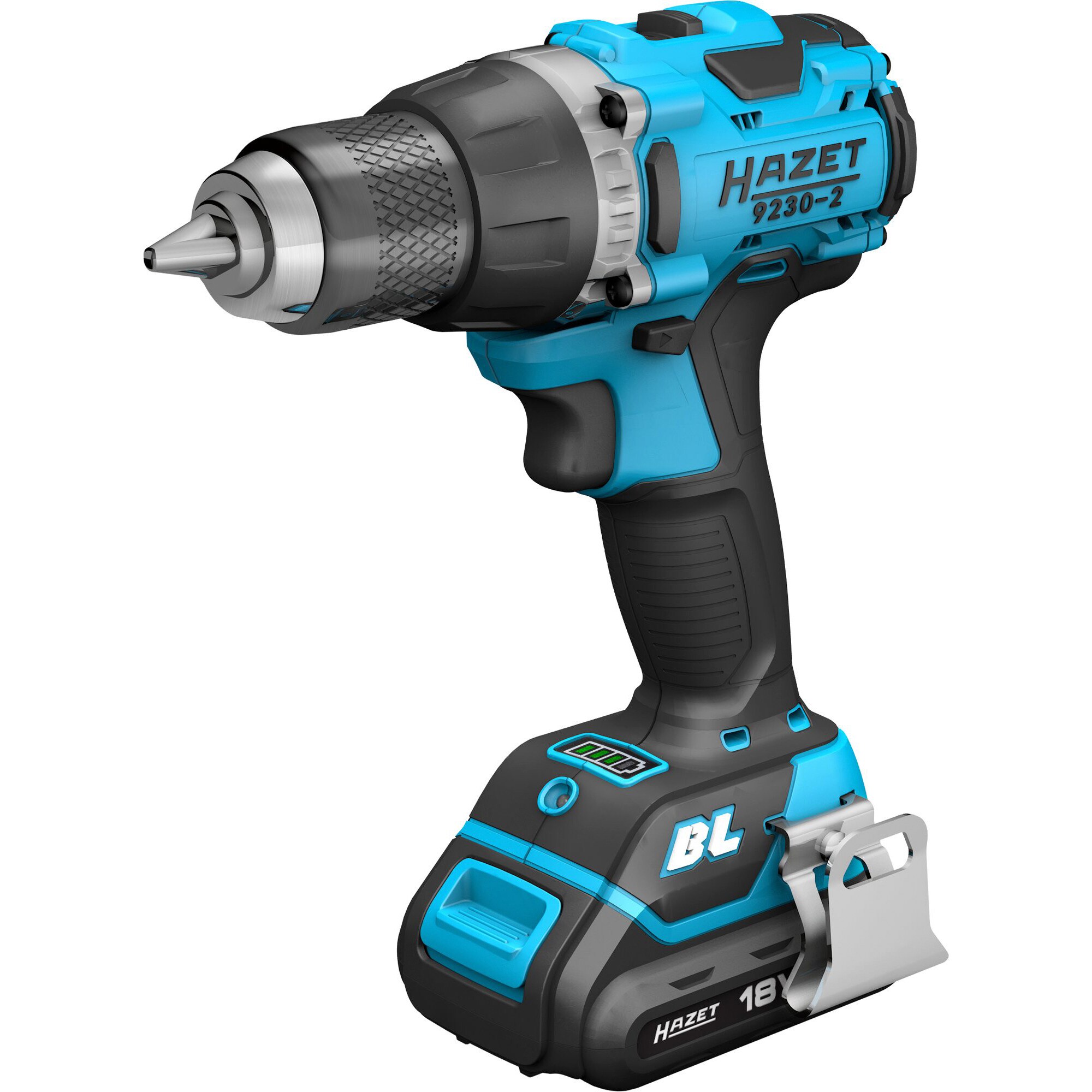 Hazet Bohrschrauber Akku-Bohrmaschine Satz 9230-2, 18Volt