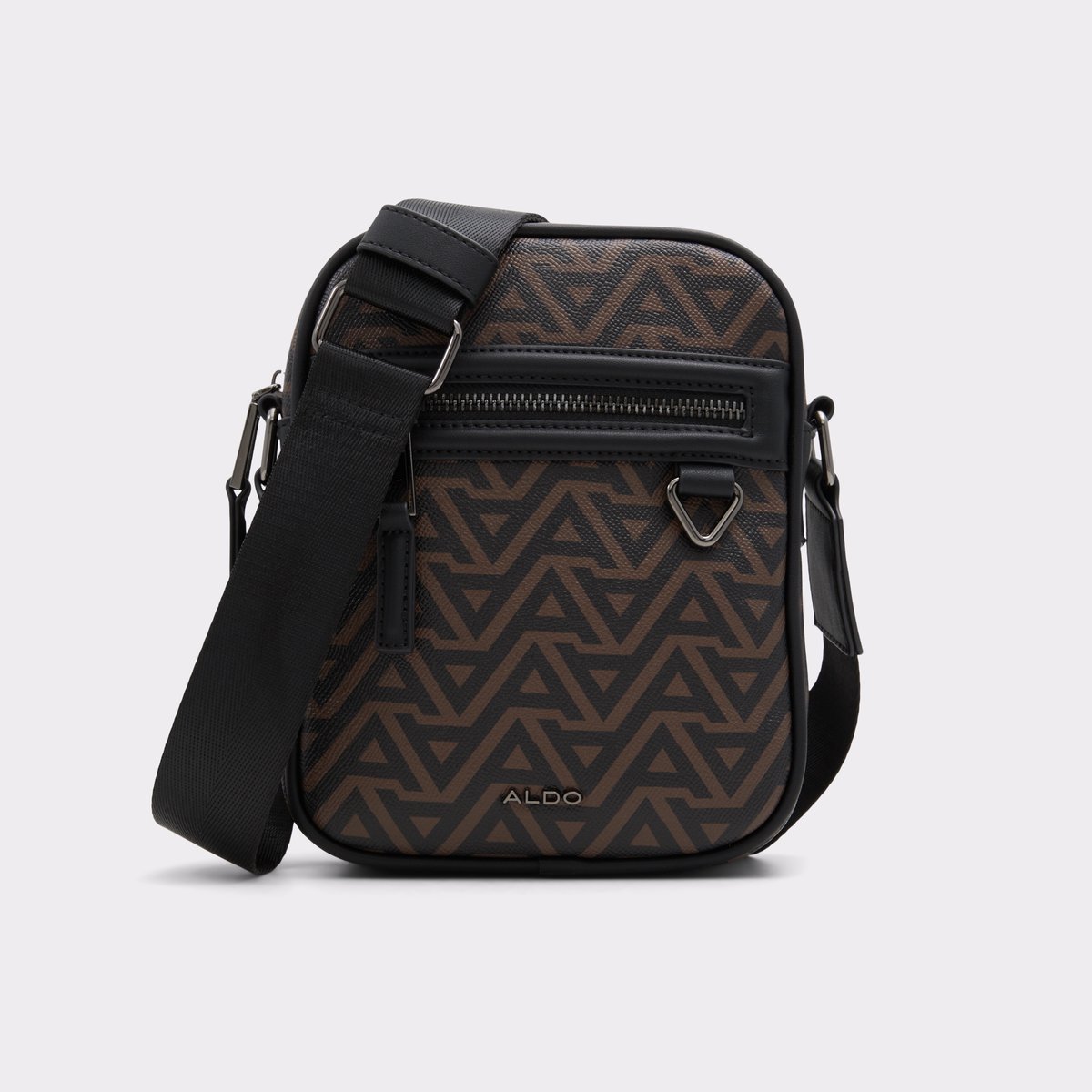 Iike Brown Synthetic Mixed Material Men Bags & Wallets