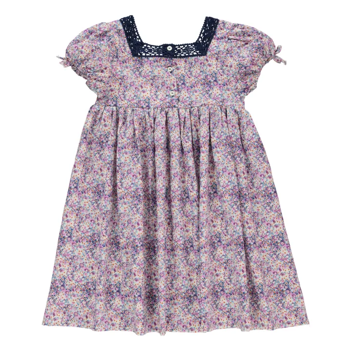 Bebe Organic Robe Fleurie Julia | Mauve