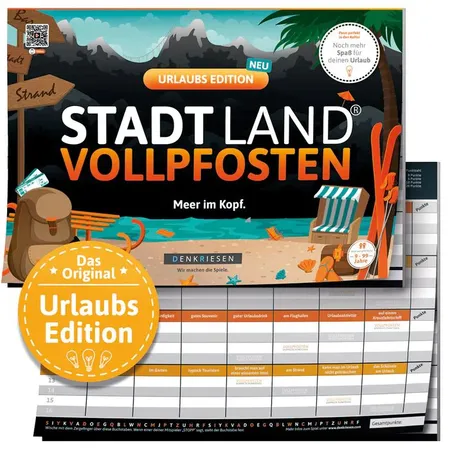 Denkriesen Stadt Land Vollpfosten - Urlaubs Edition 