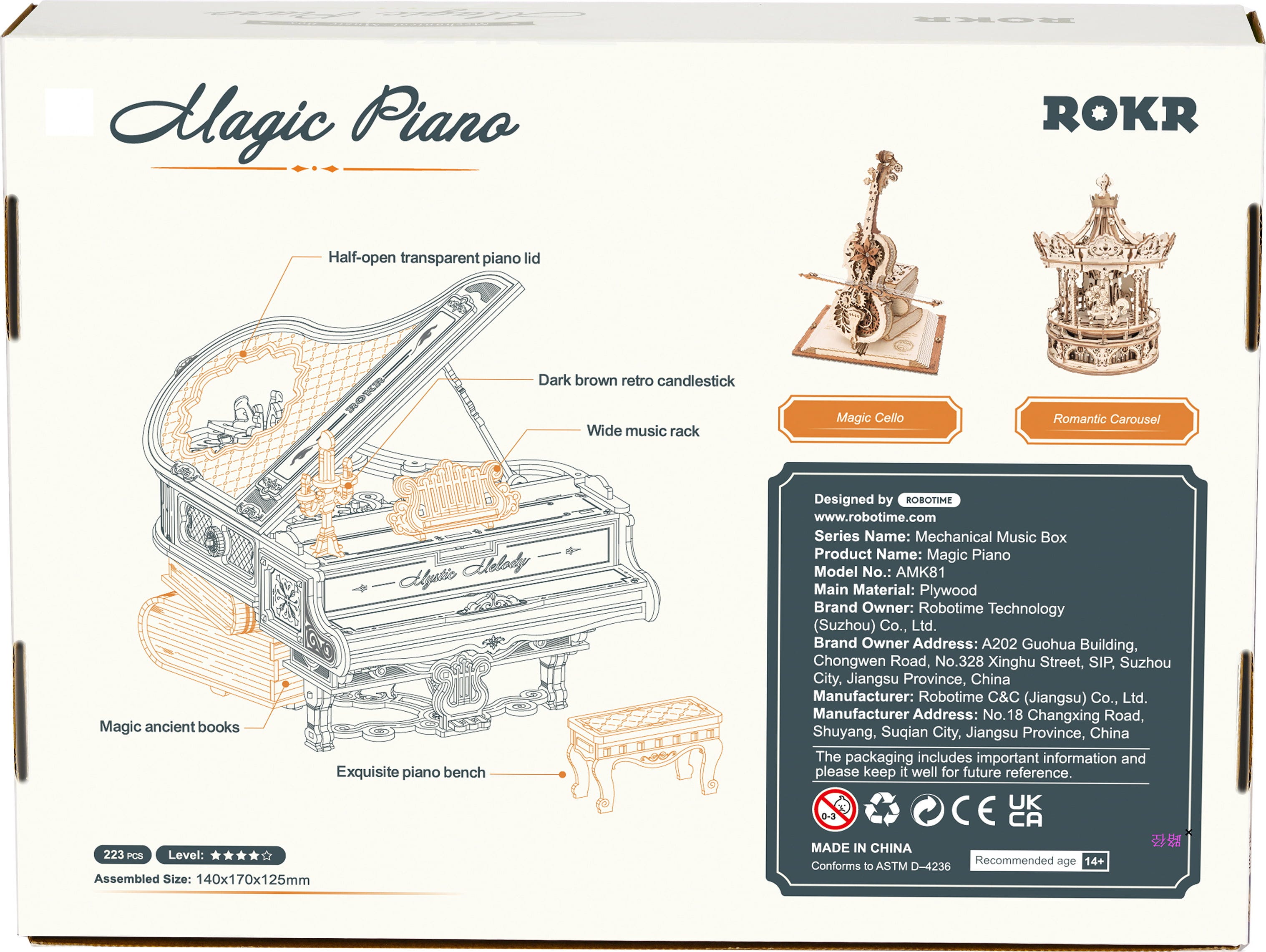 ROKR  Magic Piano    3D Holzpuzzle: Eine Melodie aus Holz & Fantasie