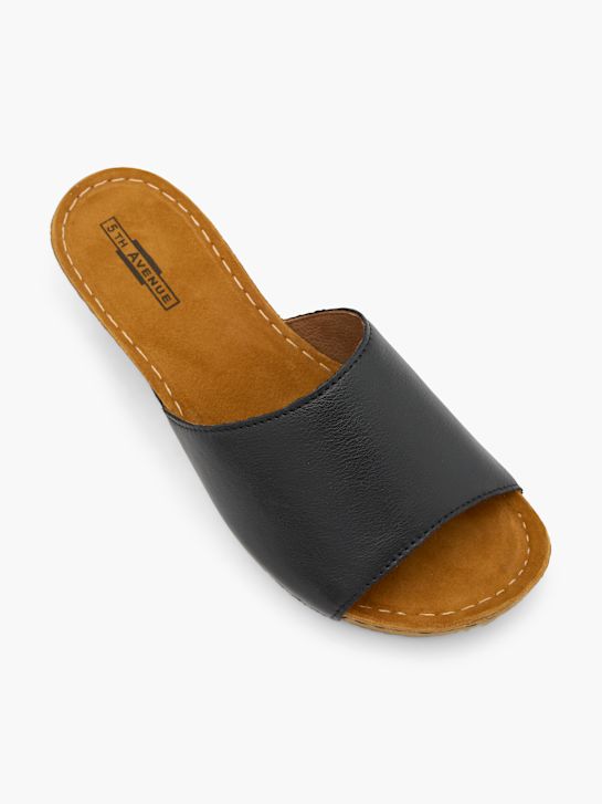 5th Avenue Pantolette Schwarz