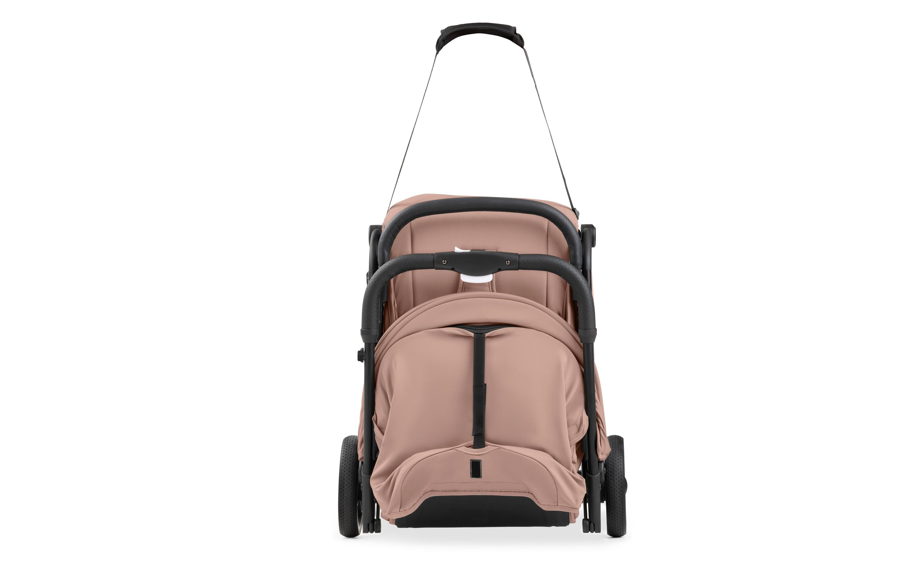 Buggy Travel N Care Plus Haselnuss Rosa<br>Kompakter Kinderwagen mit falt- und tragbarem Buggy