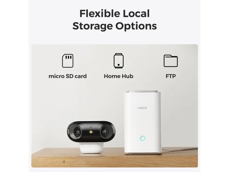 Reolink Argus Series 4 Pro - Netværksovervågningskamera - udendørs - vejrbestandig - farve (Dag/nat) - 8 MP - 5120 x 1440 - 4K - fast brændvidde - audio - trådløs - WiFi - 802.11ax, Bluetooth 5.0 - H.264, H.265