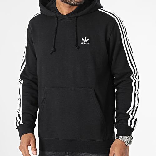 Sweat Capuche A Bandes 3 Stripes IM2088 Noir