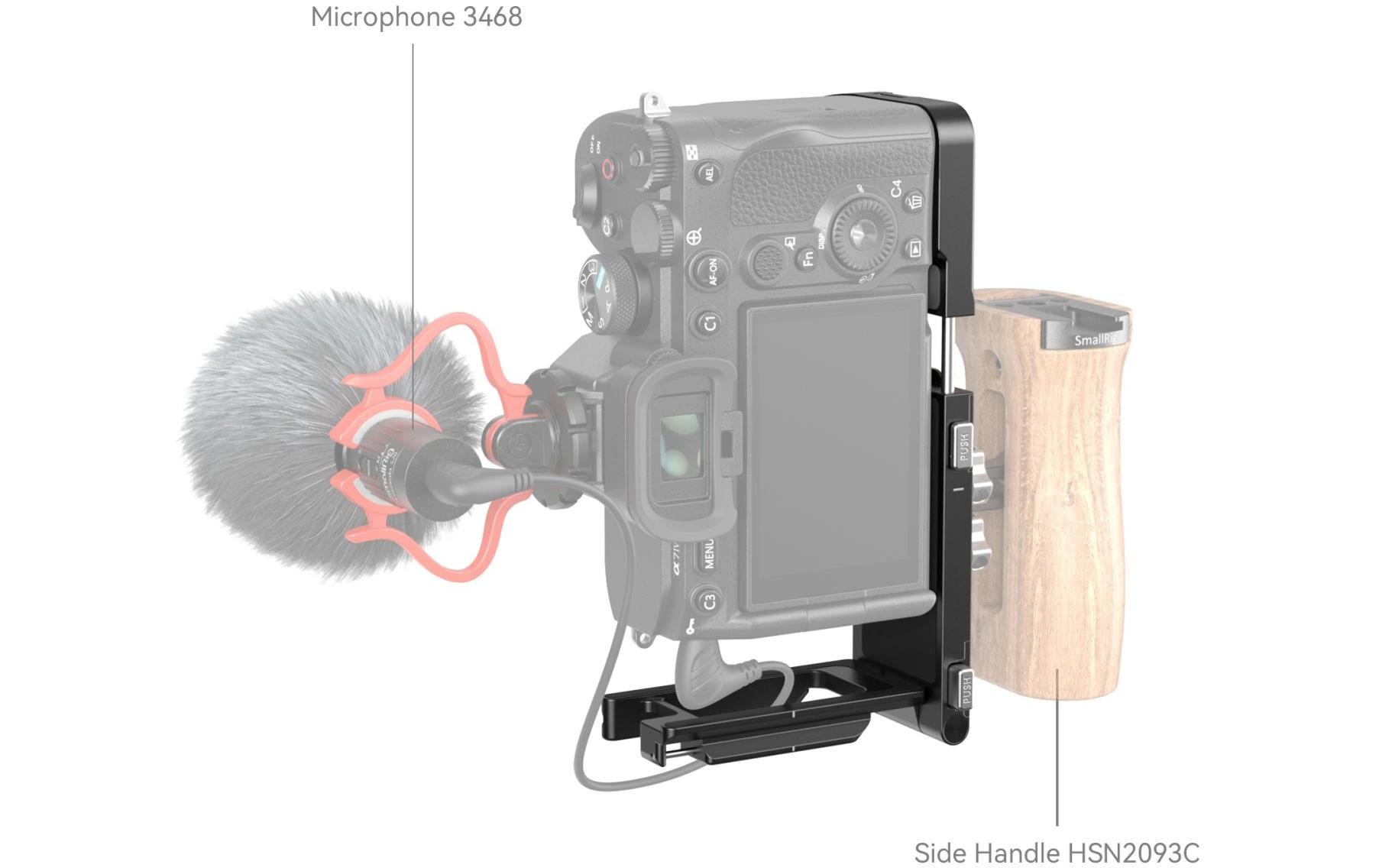 L-Winkel Faltbar Sony Alpha 7R V / Alpha 7 IV / Alpha 7S IIIFaltbare L-förmige Montageplatte für Sony Alpha 7R V / Alpha 7 IV / Alpha 7S III