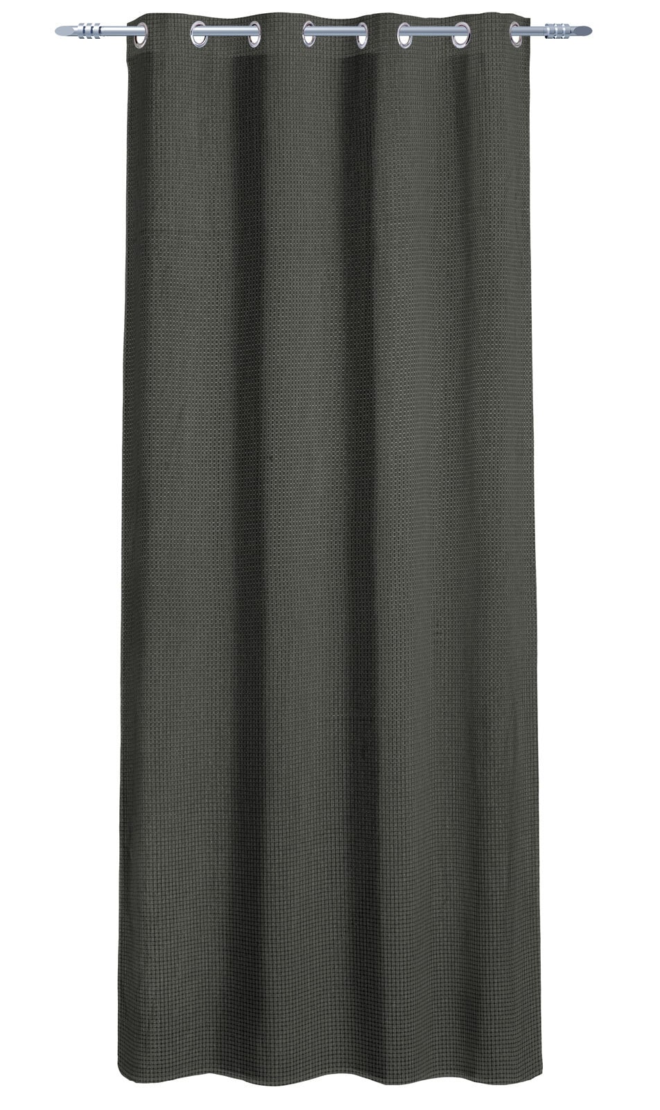 Ösenvorhang Space 2er Set, 140x245cm, anthrazit, Polyester