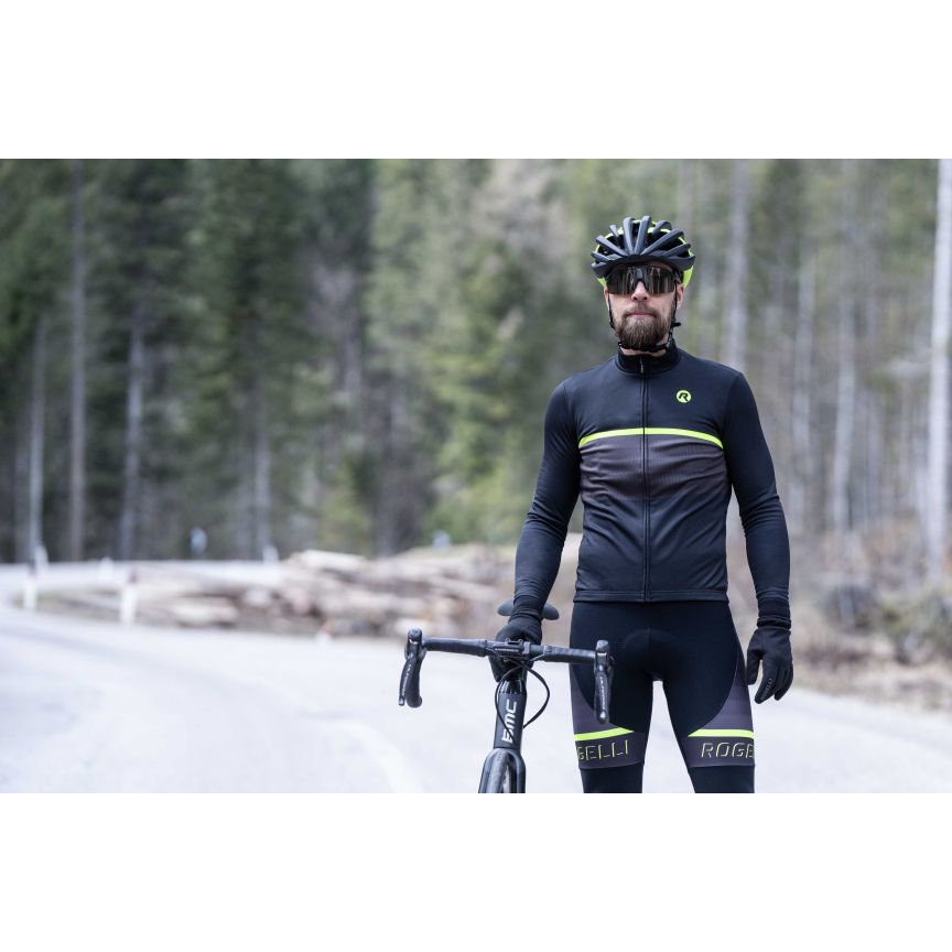Rogelli Hero II Cykeljakke, Gul/sort