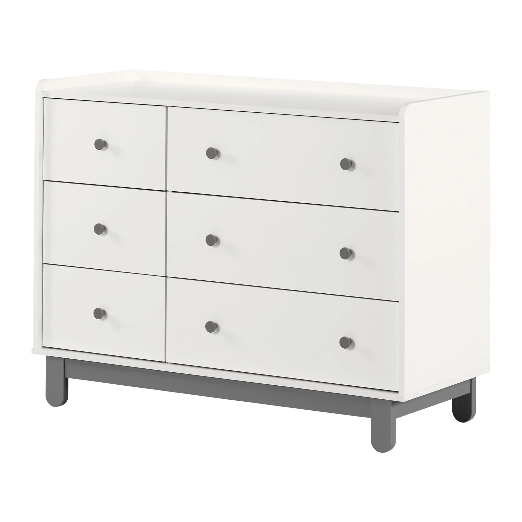 South Shore Bureau double - Bebble Gris clair et Blanc