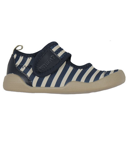 Wheat Bådesko - Wavey - Indigo Stripe