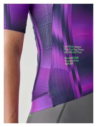 Maillot Manches Courtes GreenEdge/Jayco AlUla Maap Femme Pro Air Violet