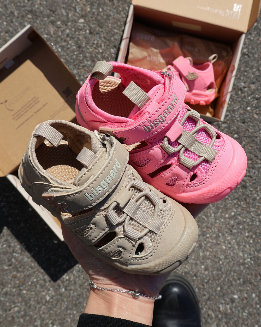Køb Bisgaard x Luksusbaby Strand Parker Velcro Sandal