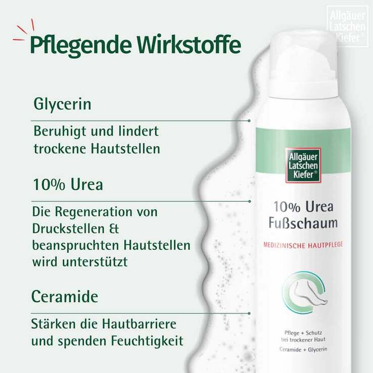 Allgäuer Latschenkiefer 10% Urea Fußschaum, 150 ml