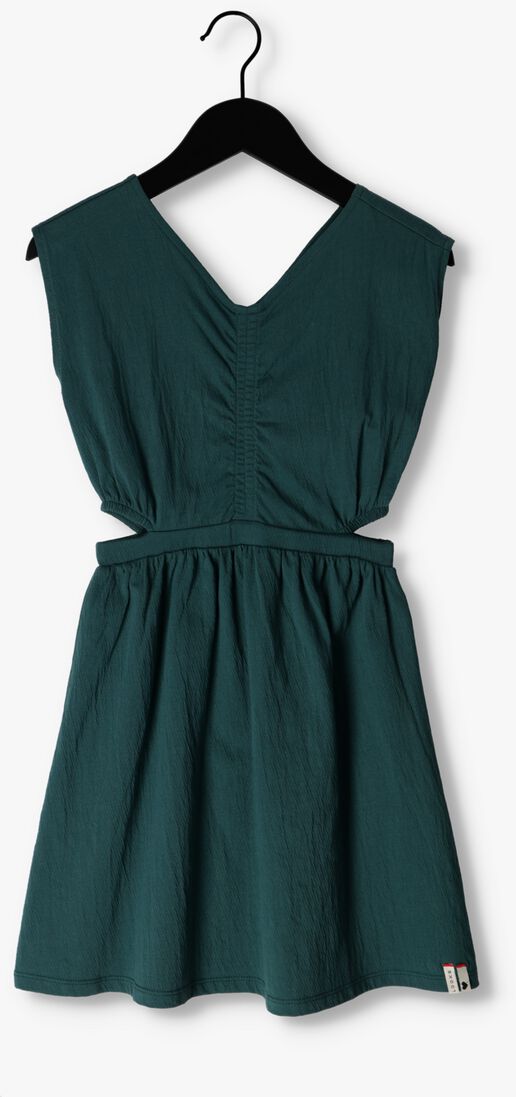 LOOXS groene looxs mini jurk crinkle jersey t-shirt