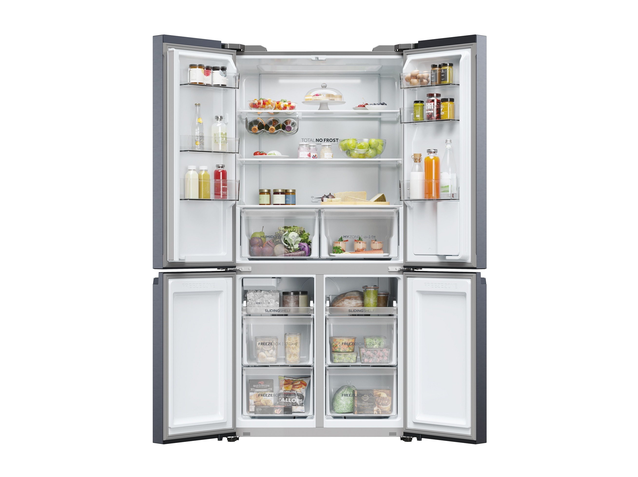 FRIGORÍFICO AMERICANO HAIER HCR5919EHMB PRETO ESCOVADO E 525L NO FROST