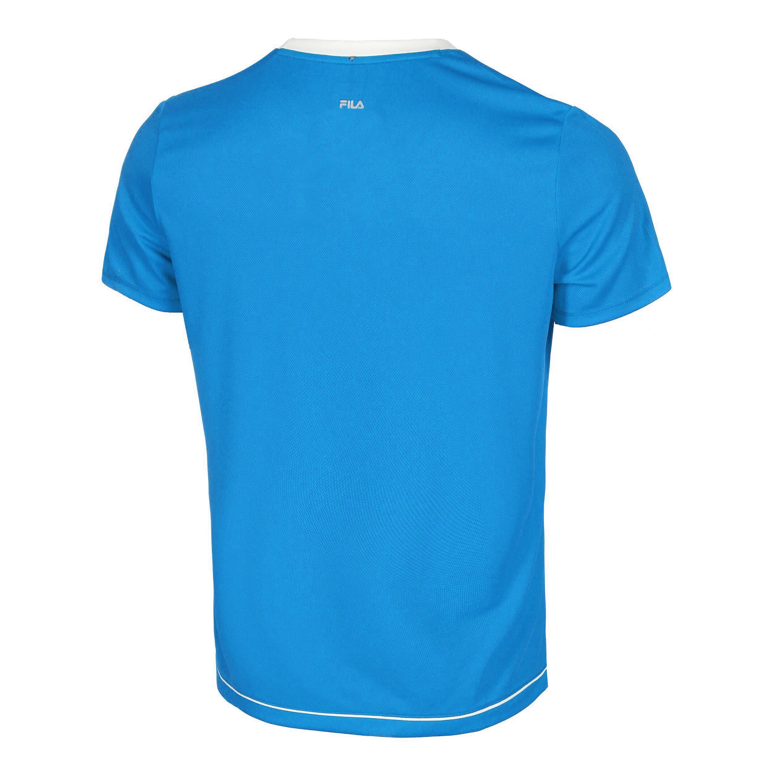 Fila Elias T-shirt Hommes - Bleu , Blanc