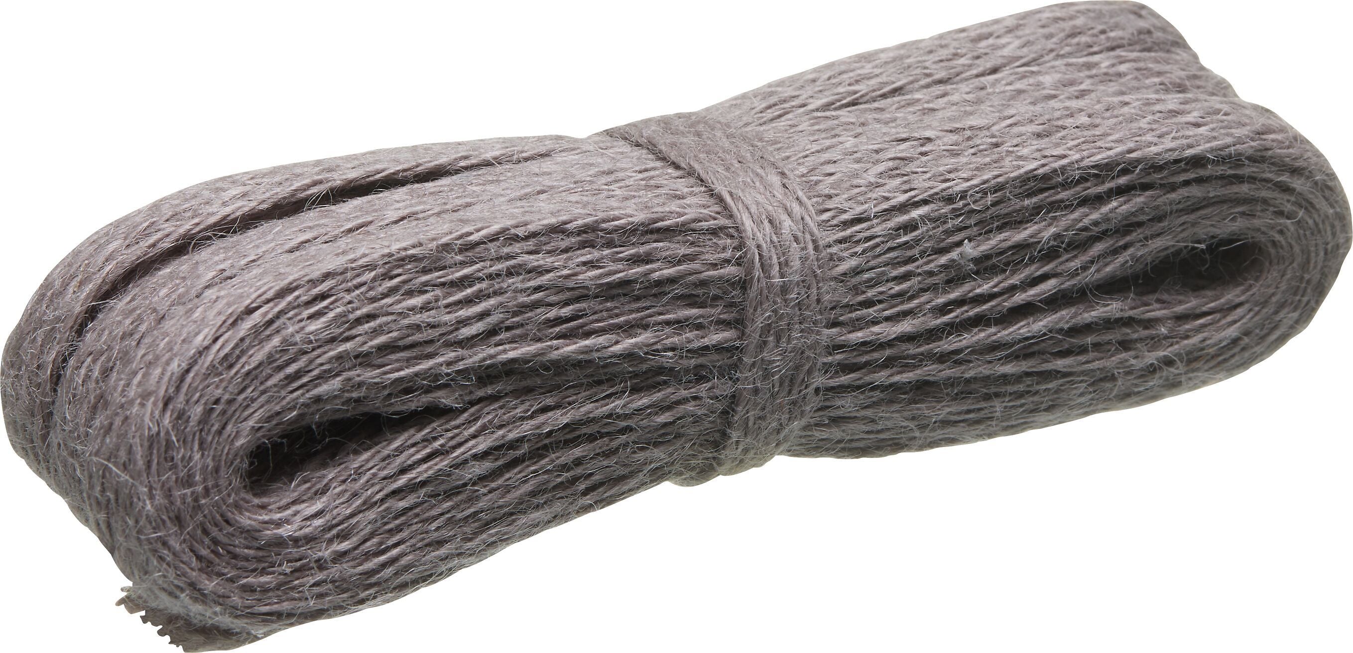 JUTE Geschenkband grau 10mmx8M - Grau / B: 10.0 mm x T: 8.0 m