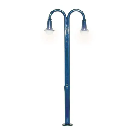 Viessmann Spur H0 Moderne Stadtleuchte blau zweiflammig